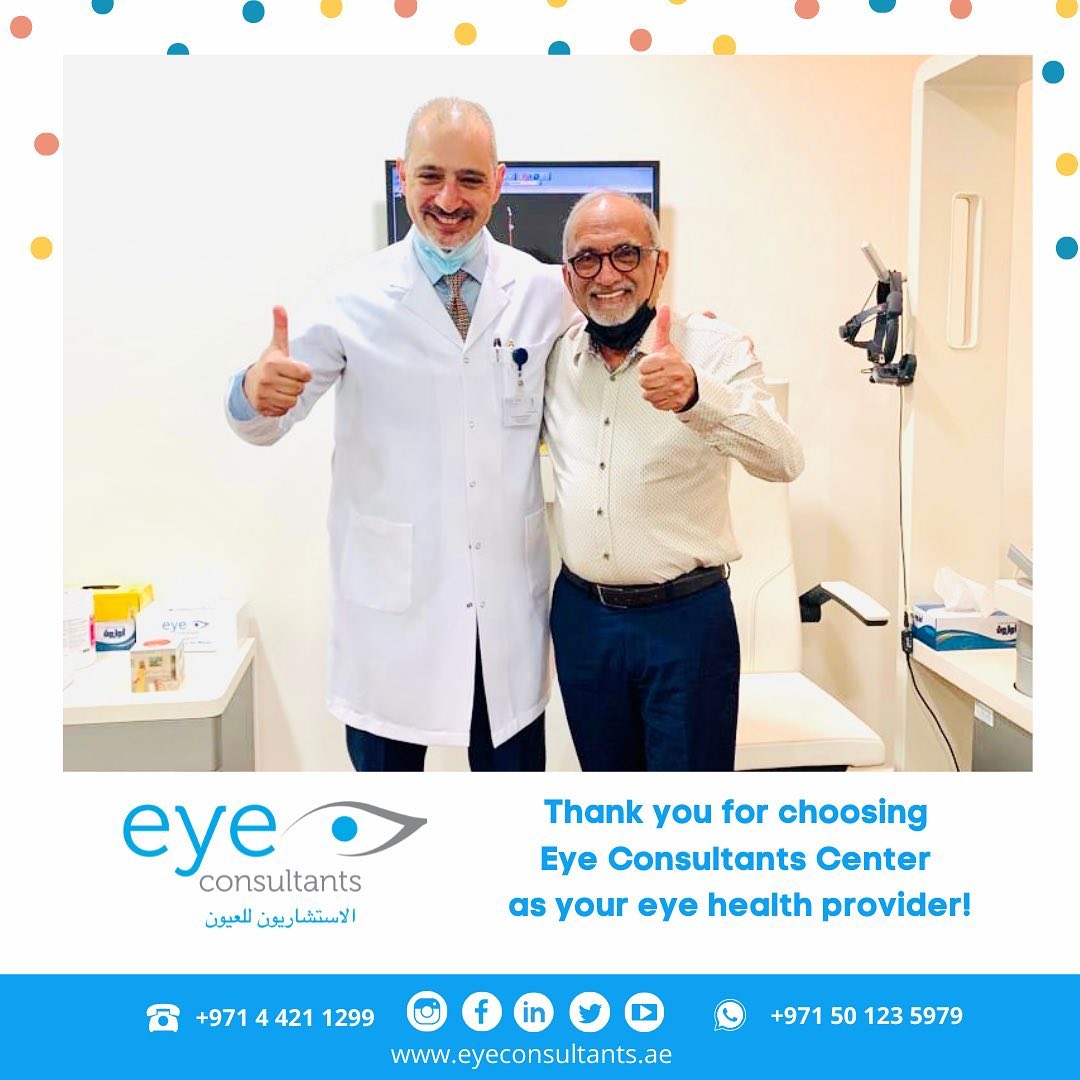 Dr. Ahmed El Khashab with happy patients